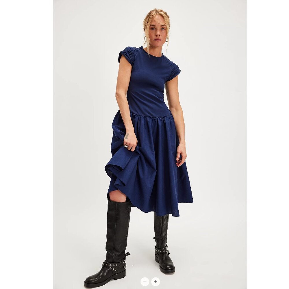 Free People Afternoon Elegance Midi Dress